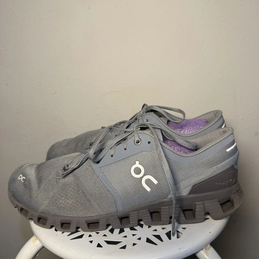Size 11.5 - On Cloud X 3 Mist Rock Gray Mesh Sneaker Men's 2024 60-97797